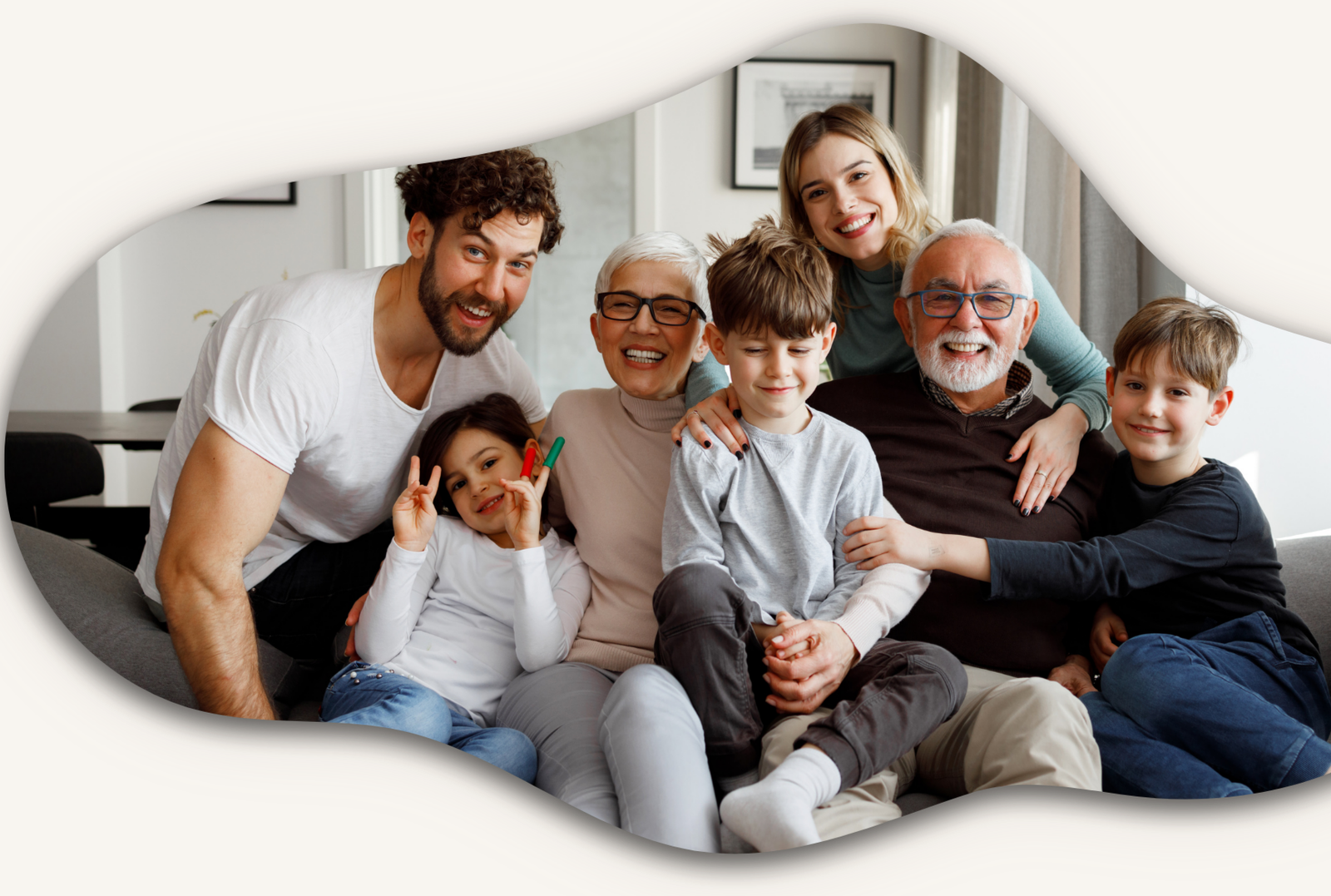 A happy family together