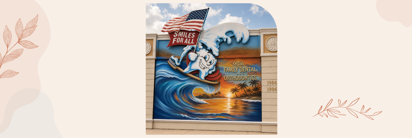 Smiles For All beach mural